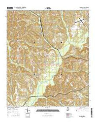 Youngblood Alabama Current topographic map, 1:24000 scale, 7.5 X 7.5 Minute, Year 2014