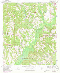 Youngblood Alabama Historical topographic map, 1:24000 scale, 7.5 X 7.5 Minute, Year 1968