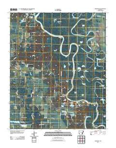 Aberdeen Arkansas Historical topographic map, 1:24000 scale, 7.5 X 7.5 Minute, Year 2011