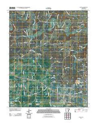 Agnos Arkansas Historical topographic map, 1:24000 scale, 7.5 X 7.5 Minute, Year 2011