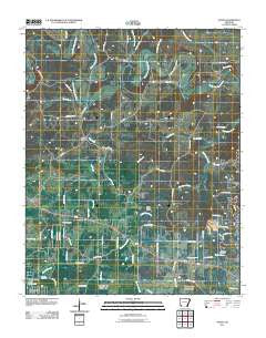 Agnos Arkansas Historical topographic map, 1:24000 scale, 7.5 X 7.5 Minute, Year 2011