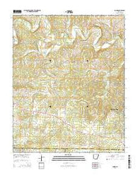 Agnos Arkansas Current topographic map, 1:24000 scale, 7.5 X 7.5 Minute, Year 2014
