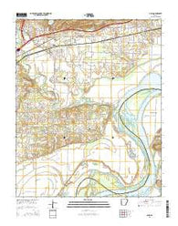 Alma Arkansas Current topographic map, 1:24000 scale, 7.5 X 7.5 Minute, Year 2014