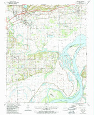 Alma Arkansas Historical topographic map, 1:24000 scale, 7.5 X 7.5 Minute, Year 1987