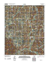 Alpena Arkansas Historical topographic map, 1:24000 scale, 7.5 X 7.5 Minute, Year 2011