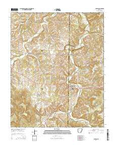 Alpena Arkansas Current topographic map, 1:24000 scale, 7.5 X 7.5 Minute, Year 2014