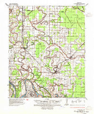 Altheimer Arkansas Historical topographic map, 1:62500 scale, 15 X 15 Minute, Year 1935