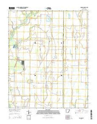 Amagon Arkansas Current topographic map, 1:24000 scale, 7.5 X 7.5 Minute, Year 2014