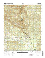 Antoine Arkansas Current topographic map, 1:24000 scale, 7.5 X 7.5 Minute, Year 2014
