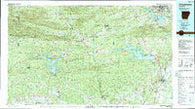 Arkadelphia Arkansas Historical topographic map, 1:100000 scale, 30 X 60 Minute, Year 1986