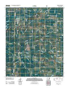 Arkinda Arkansas Historical topographic map, 1:24000 scale, 7.5 X 7.5 Minute, Year 2011