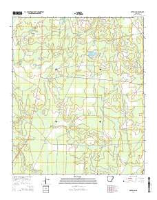 Artesian Arkansas Current topographic map, 1:24000 scale, 7.5 X 7.5 Minute, Year 2014
