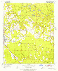 Ashdown East Arkansas Historical topographic map, 1:24000 scale, 7.5 X 7.5 Minute, Year 1950