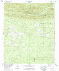 Athens Arkansas Historical topographic map, 1:24000 scale, 7.5 X 7.5 Minute, Year 1980