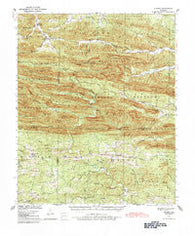Athens Arkansas Historical topographic map, 1:62500 scale, 15 X 15 Minute, Year 1936