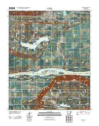 Atkins Arkansas Historical topographic map, 1:24000 scale, 7.5 X 7.5 Minute, Year 2011