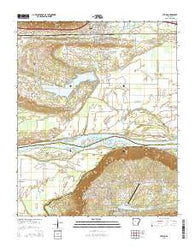 Atkins Arkansas Current topographic map, 1:24000 scale, 7.5 X 7.5 Minute, Year 2014
