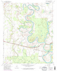 Augusta SW Arkansas Historical topographic map, 1:24000 scale, 7.5 X 7.5 Minute, Year 1968