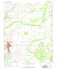 Augusta Arkansas Historical topographic map, 1:24000 scale, 7.5 X 7.5 Minute, Year 1968