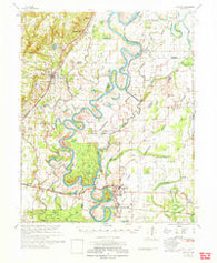 Augusta Arkansas Historical topographic map, 1:62500 scale, 15 X 15 Minute, Year 1971
