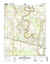 Augusta SW Arkansas Current topographic map, 1:24000 scale, 7.5 X 7.5 Minute, Year 2014