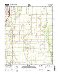 Auvergne Arkansas Current topographic map, 1:24000 scale, 7.5 X 7.5 Minute, Year 2014