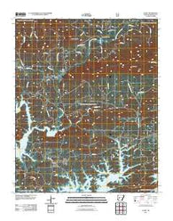 Avant Arkansas Historical topographic map, 1:24000 scale, 7.5 X 7.5 Minute, Year 2011