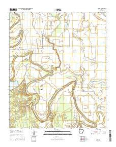 Avery Arkansas Current topographic map, 1:24000 scale, 7.5 X 7.5 Minute, Year 2014