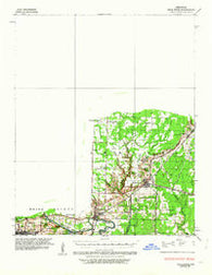 Bald Knob Arkansas Historical topographic map, 1:62500 scale, 15 X 15 Minute, Year 1935