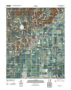 Bald Knob Arkansas Historical topographic map, 1:24000 scale, 7.5 X 7.5 Minute, Year 2011
