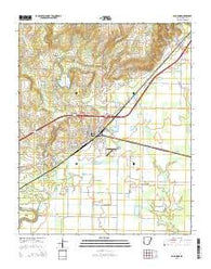 Bald Knob Arkansas Current topographic map, 1:24000 scale, 7.5 X 7.5 Minute, Year 2014