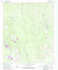 Banks Arkansas Historical topographic map, 1:24000 scale, 7.5 X 7.5 Minute, Year 1973