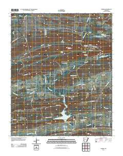 Barber Arkansas Historical topographic map, 1:24000 scale, 7.5 X 7.5 Minute, Year 2011