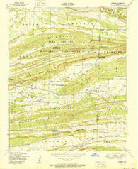 Barber Arkansas Historical topographic map, 1:24000 scale, 7.5 X 7.5 Minute, Year 1951