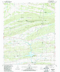 Barber Arkansas Historical topographic map, 1:24000 scale, 7.5 X 7.5 Minute, Year 1987