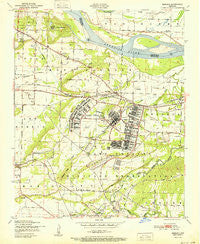 Barling Arkansas Historical topographic map, 1:24000 scale, 7.5 X 7.5 Minute, Year 1951