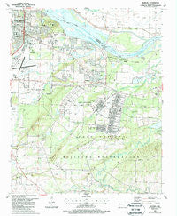 Barling Arkansas Historical topographic map, 1:24000 scale, 7.5 X 7.5 Minute, Year 1987