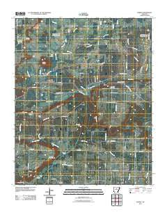Barney Arkansas Historical topographic map, 1:24000 scale, 7.5 X 7.5 Minute, Year 2011