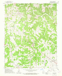 Batavia Arkansas Historical topographic map, 1:24000 scale, 7.5 X 7.5 Minute, Year 1967