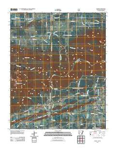 Bates Arkansas Historical topographic map, 1:24000 scale, 7.5 X 7.5 Minute, Year 2011