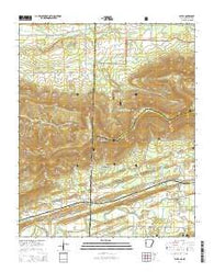 Bates Arkansas Current topographic map, 1:24000 scale, 7.5 X 7.5 Minute, Year 2014