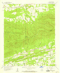 Bates Arkansas Historical topographic map, 1:24000 scale, 7.5 X 7.5 Minute, Year 1958