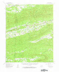 Bates Arkansas Historical topographic map, 1:62500 scale, 15 X 15 Minute, Year 1958