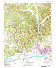 Batesville Arkansas Historical topographic map, 1:24000 scale, 7.5 X 7.5 Minute, Year 1943