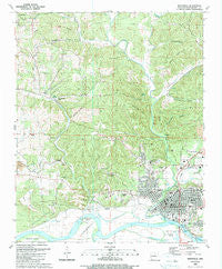 Batesville Arkansas Historical topographic map, 1:24000 scale, 7.5 X 7.5 Minute, Year 1989