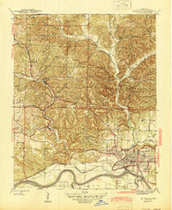 Batesville Arkansas Historical topographic map, 1:31680 scale, 7.5 X 7.5 Minute, Year 1942