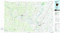 Batesville Arkansas Historical topographic map, 1:100000 scale, 30 X 60 Minute, Year 1986