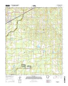 Bearden Arkansas Current topographic map, 1:24000 scale, 7.5 X 7.5 Minute, Year 2014