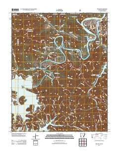 Beaver Arkansas Historical topographic map, 1:24000 scale, 7.5 X 7.5 Minute, Year 2012