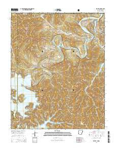 Beaver Arkansas Current topographic map, 1:24000 scale, 7.5 X 7.5 Minute, Year 2014